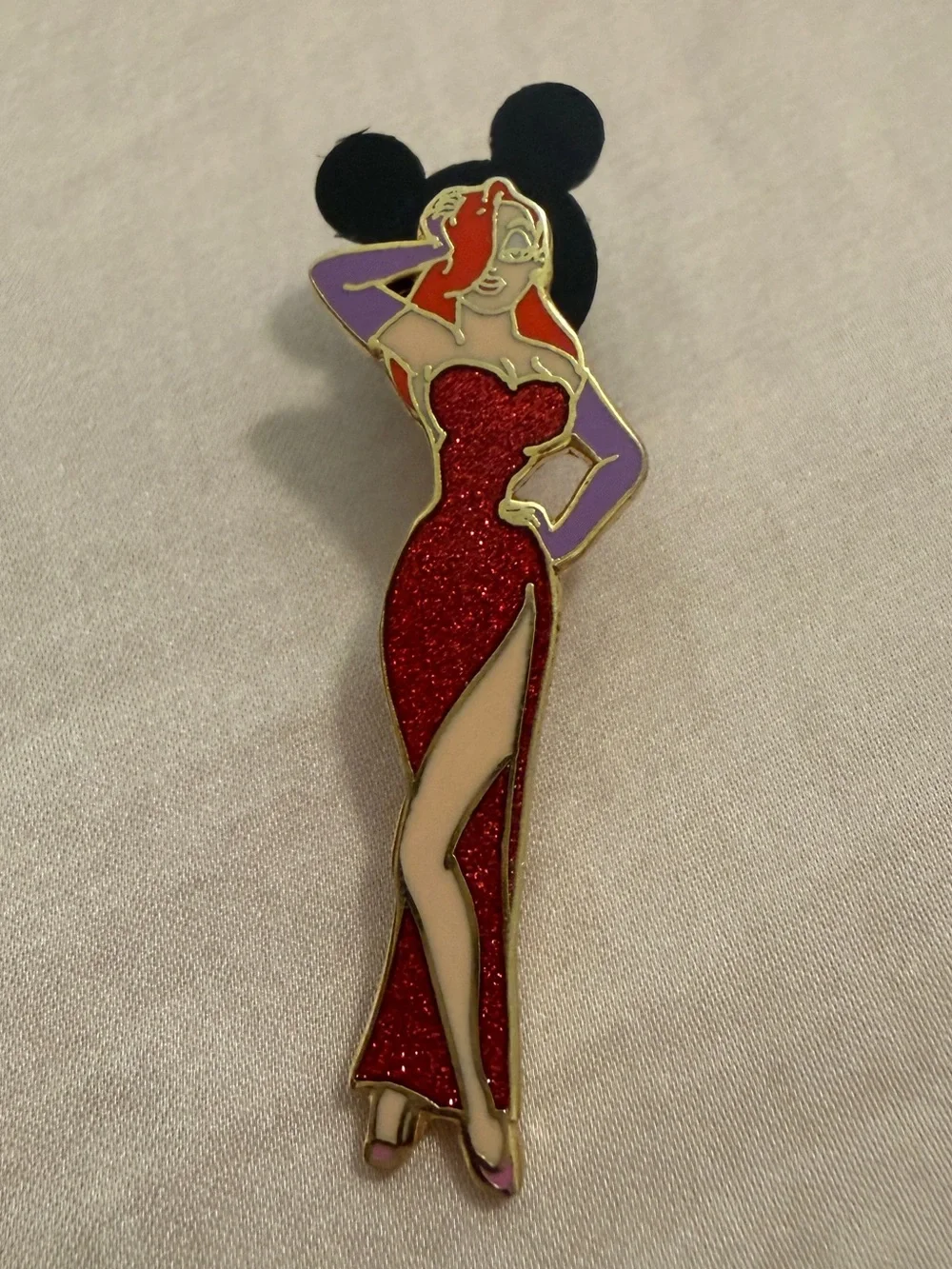 Disney Collectible Pin, 2006, Jessica Rabbit, #40313, 1.75”x.75”